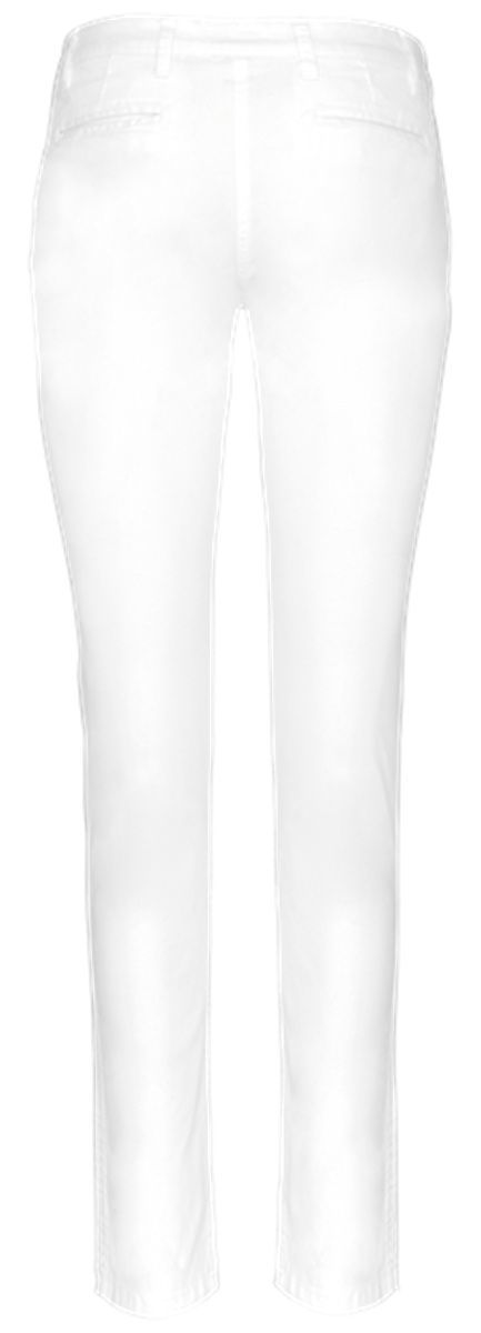 Pantalon chino - Femme - PAT741 - blanc