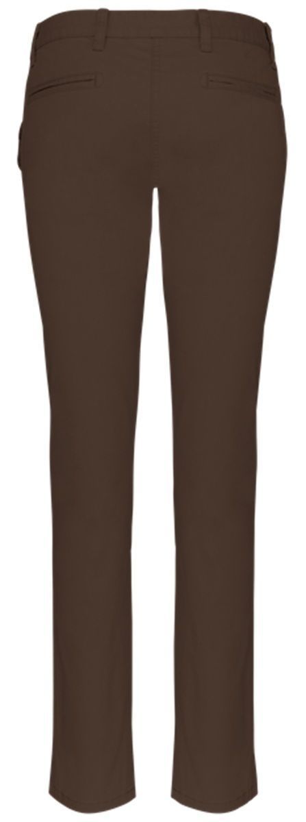 Pantalon chino - Femme - PAT741 - marron chocolat
