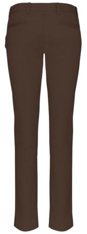 Pantalon chino - Femme - PAT741 - marron chocolat