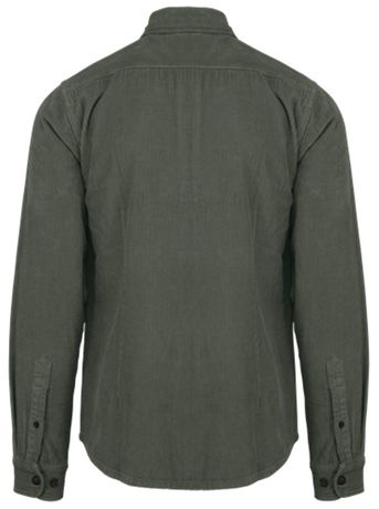 Surchemise en velours côtelé - Homme - PATS519 - vert kaki