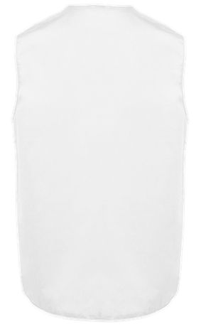 Gilet sans manches multipoches polycoton - Unisexe - WK609 - blanc