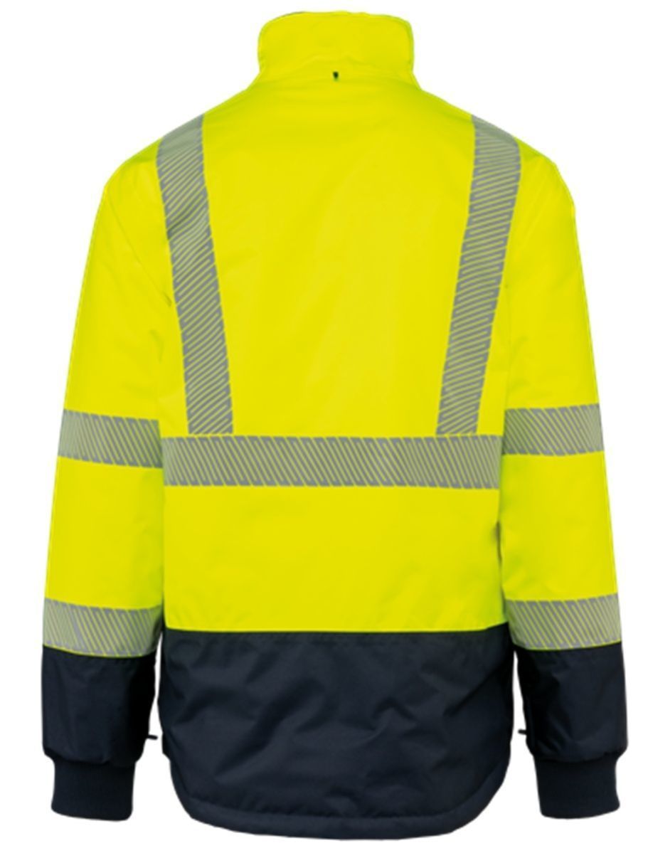 Parka de sécurité 4 en 1 - Unisexe - WK660 - jaune fluo et bleu marine