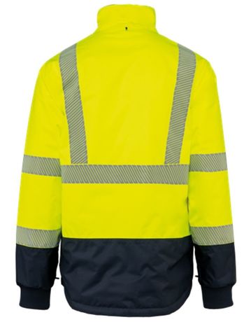 Parka de sécurité 4 en 1 - Unisexe - WK660 - jaune fluo et bleu marine