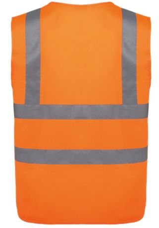 Gilet adulte haute visibilité - Unisexe - WK616 - orange fluo
