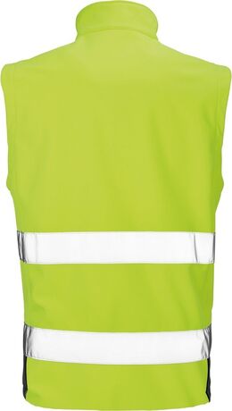 Gilet de sécurité softshell - R451X - Jaune et noir