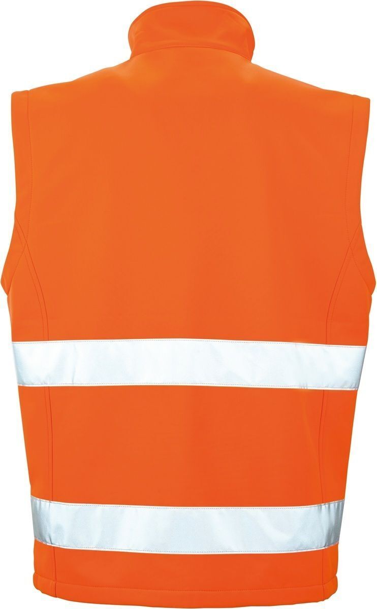 Gilet de sécurité softshell - R451X - orange et noir