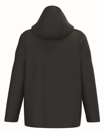 Parka 3 en 1 bicolore imperméable à capuche - Unisexe - K6169 - noir