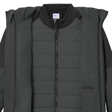 Veste 3 en 1 - Femme - JN1377 - gris carbone et noir