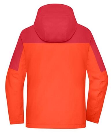 Veste 3 en 1 - Femme - JN1377 - orange épicé et rouge