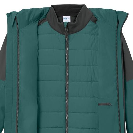 Veste 3 en 1 - Femme - JN1377 - vert fumé et gris carbone
