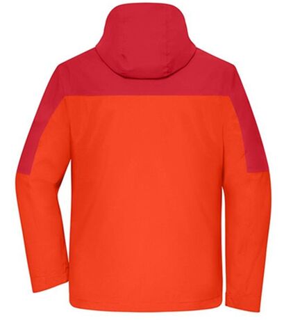 Veste 3 en 1 - Homme - JN1378 - orange épicé et rouge