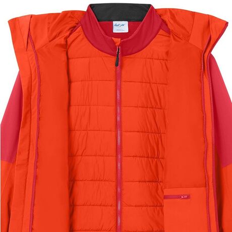 Veste 3 en 1 - Homme - JN1378 - orange épicé et rouge