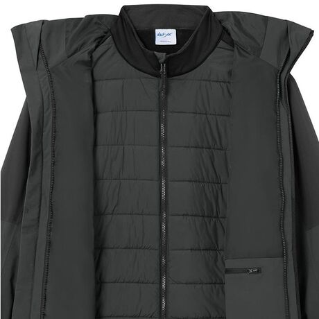 Veste 3 en 1 - Homme - JN1378 - gris carbone et noir