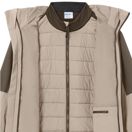 Veste 3 en 1 - Homme - JN1378 - beige grès et marron