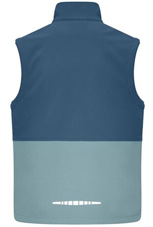 Bodywarmer softshell bicolore - Unisexe - JN1888 - bleu profond et bleu acier