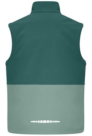 Bodywarmer softshell bicolore - Unisexe - JN1888 - vert industriel et vert brumeux