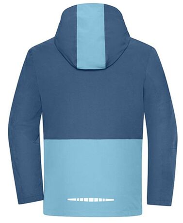 Veste hardshell bicolore - Unisexe - JN1878 - bleu profond et bleu acier