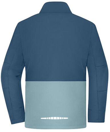 Veste softshell bicolore - Unisexe - JN1886 - bleu profond et bleu acier