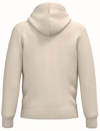 Sweat zippé doublé sherpa - Unisexe - PAT460 - beige ivoire