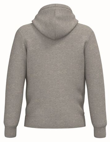 Sweat zippé doublé sherpa - Unisexe - PAT460 - gris heather moon