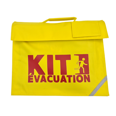 Sacoche KIT EVACUATION avec 2 gilets GUIDE FILE et SERRE FILE