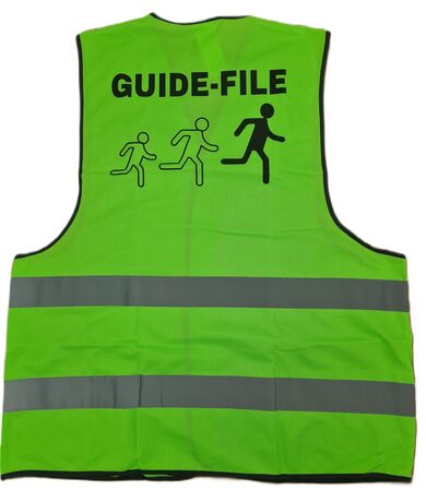 Sacoche KIT EVACUATION avec 2 gilets GUIDE FILE et SERRE FILE
