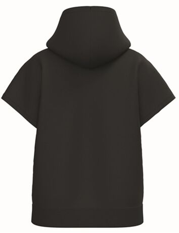 Sweat oversise à capuche - Femme - PAT446 - noir