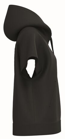 Sweat oversise à capuche - Femme - PAT446 - noir