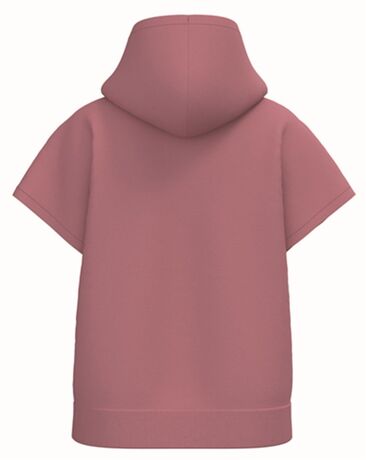 Sweat oversise à capuche - Femme - PAT446 - rose antique
