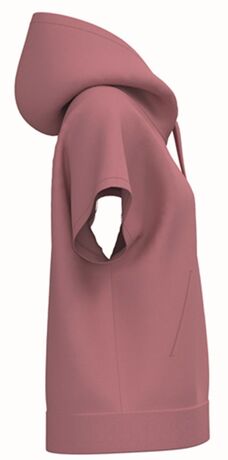 Sweat oversise à capuche - Femme - PAT446 - rose antique