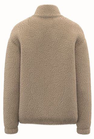 Sweat gilet sherpa - Zip entier - Unisexe - PATS404 - beige sable