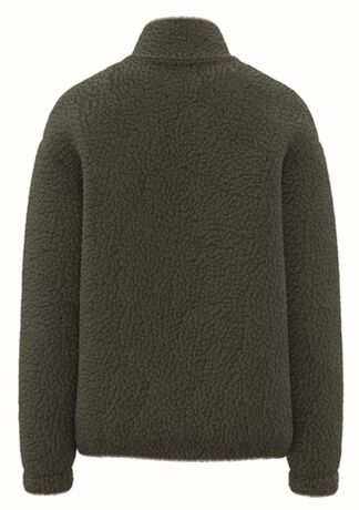 Sweat gilet sherpa - Zip entier - Unisexe - PATS404 - vert kaki