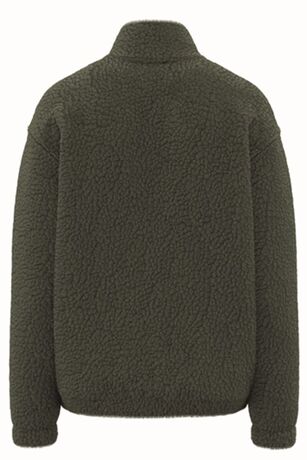 Sweat-shirt 1/4 zip - Unisexe - PATS403 - vert kaki