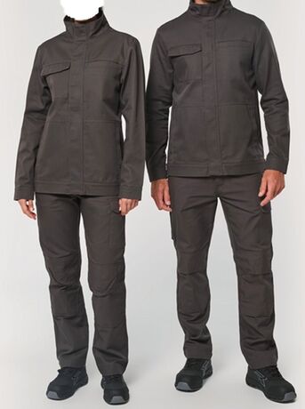 Veste de travail sans métal - Unisexe - WK640 - gris foncé