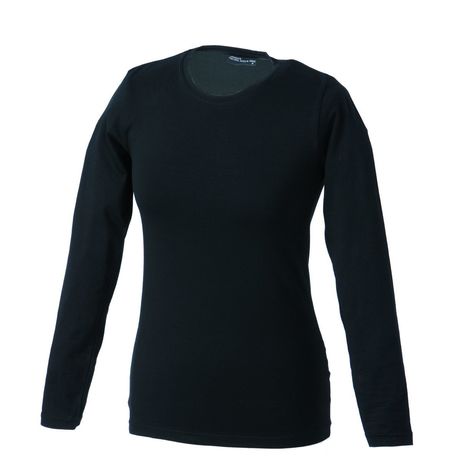 T-shirt stretch femme manches longues - JN054 - noir