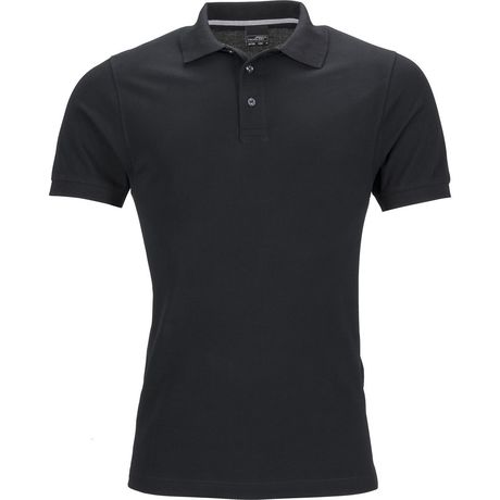 Polo homme manches courtes JN708 - noir