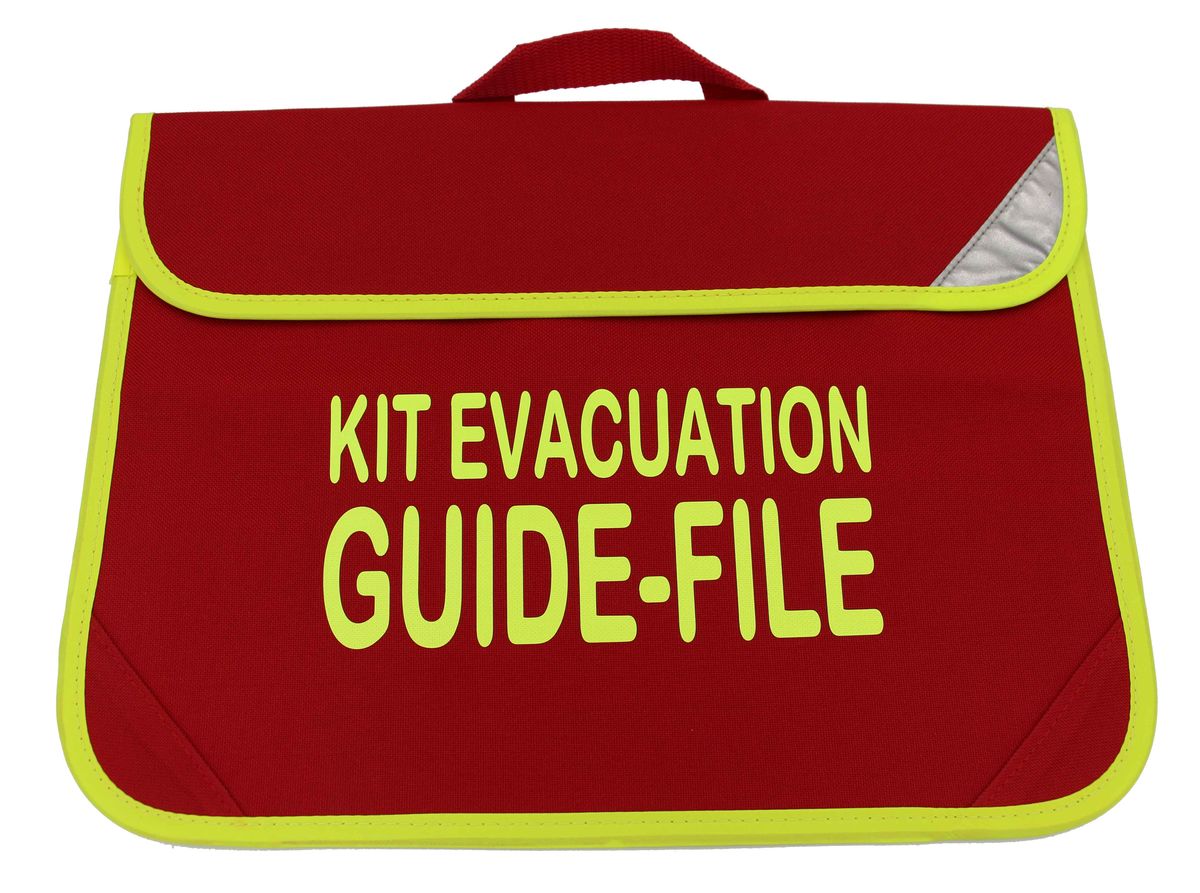 Kit évacuation Incendie - Guide-File - gilet et brassard jaune