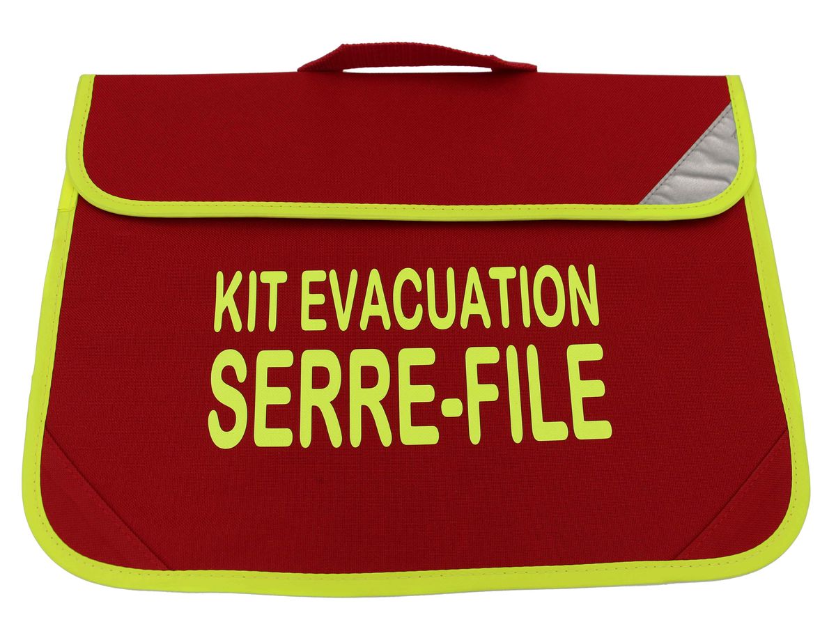 Kit évacuation Incendie - Serre-File - gilet et brassard jaune