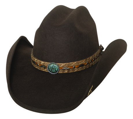 Bandeau en cuir perlé : Bandeau pour chapeau de cowboy western - France Bandeau en cuir perlé : Bandeau pour chapeau de cowboy western - France