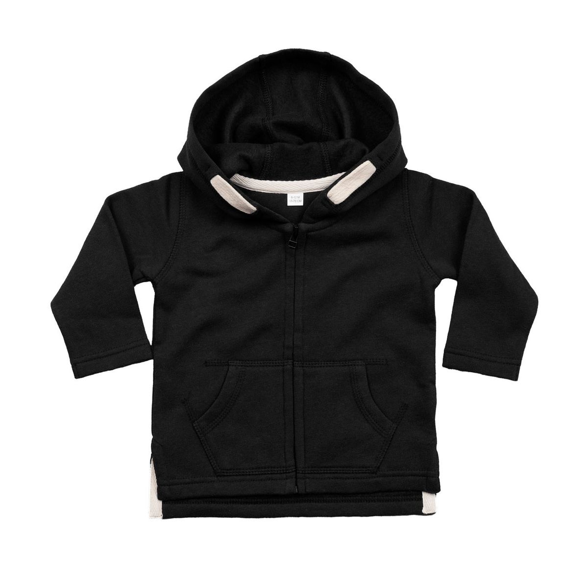 gilet sweat à capuche et manches longues pour bébé - BZ32 - noir