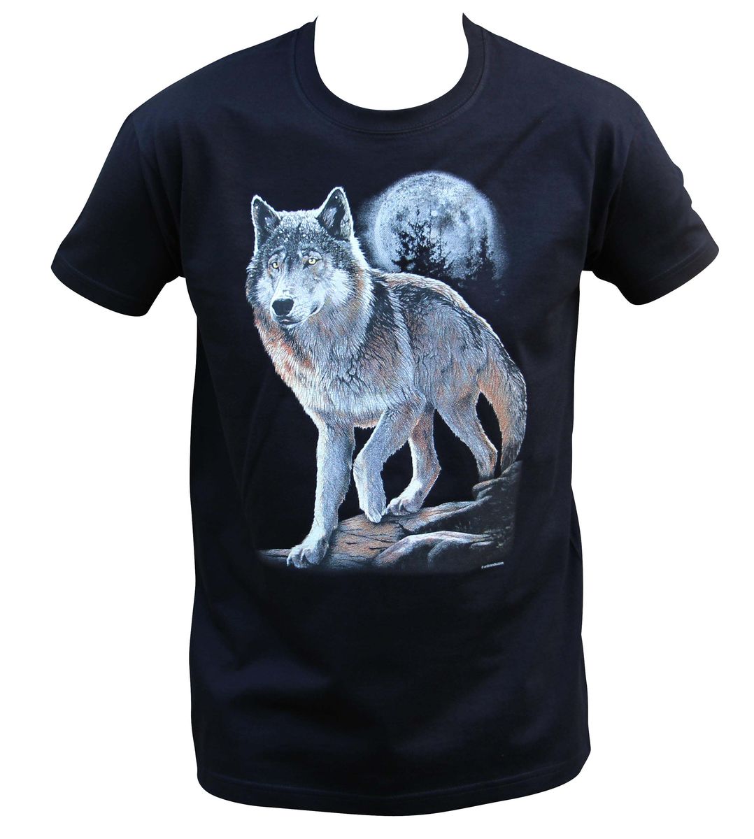t-shirt avec motif loup