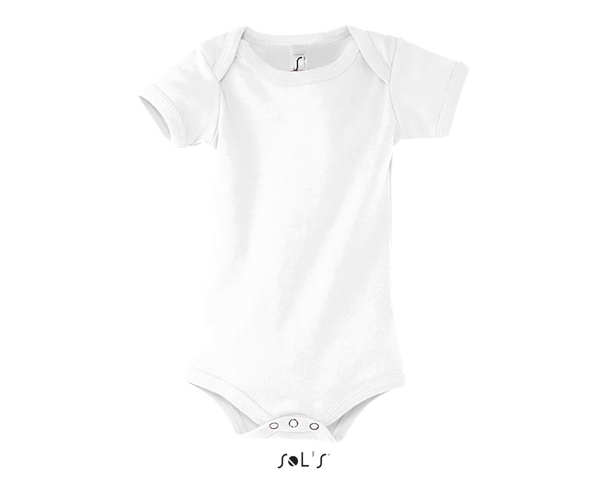 body bébé jambes manches courtes - 00583 - blanc