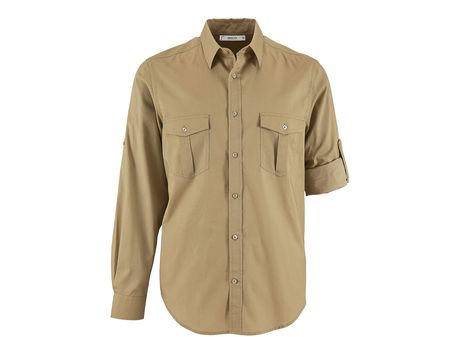 Aoleaky Chemise militaire tactique d'été légère à manches longues pour homme, kaki, XS Aoleaky Chemise militaire tactique d'été légère à manches longues pour homme, kaki, XS