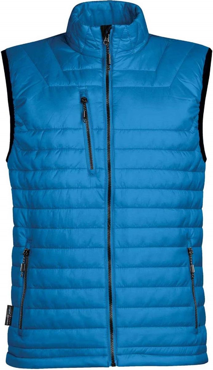 doudoune sans manche bleu electrique