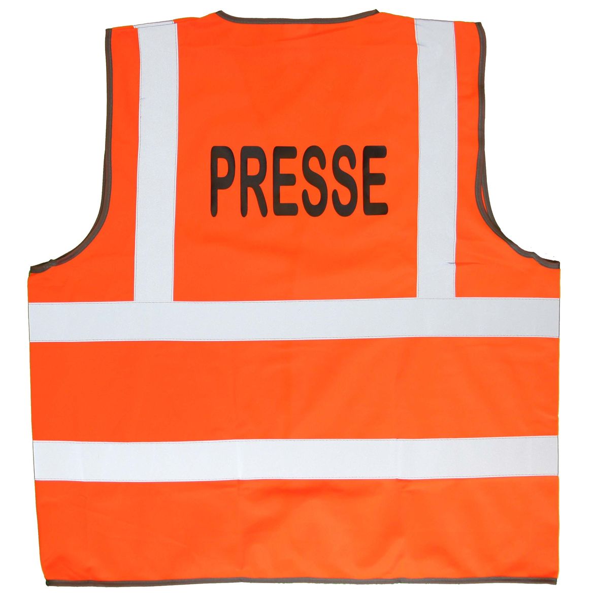 Gilet de sécurité orange fluo marqué PRESSE - Main Image