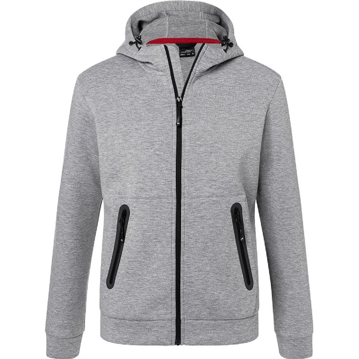 J.LINDEBERG Sports STEFFEN HOOD - Sweat à capuche - light grey/gris J.LINDEBERG Sports STEFFEN HOOD - Sweat à capuche - light grey/gris