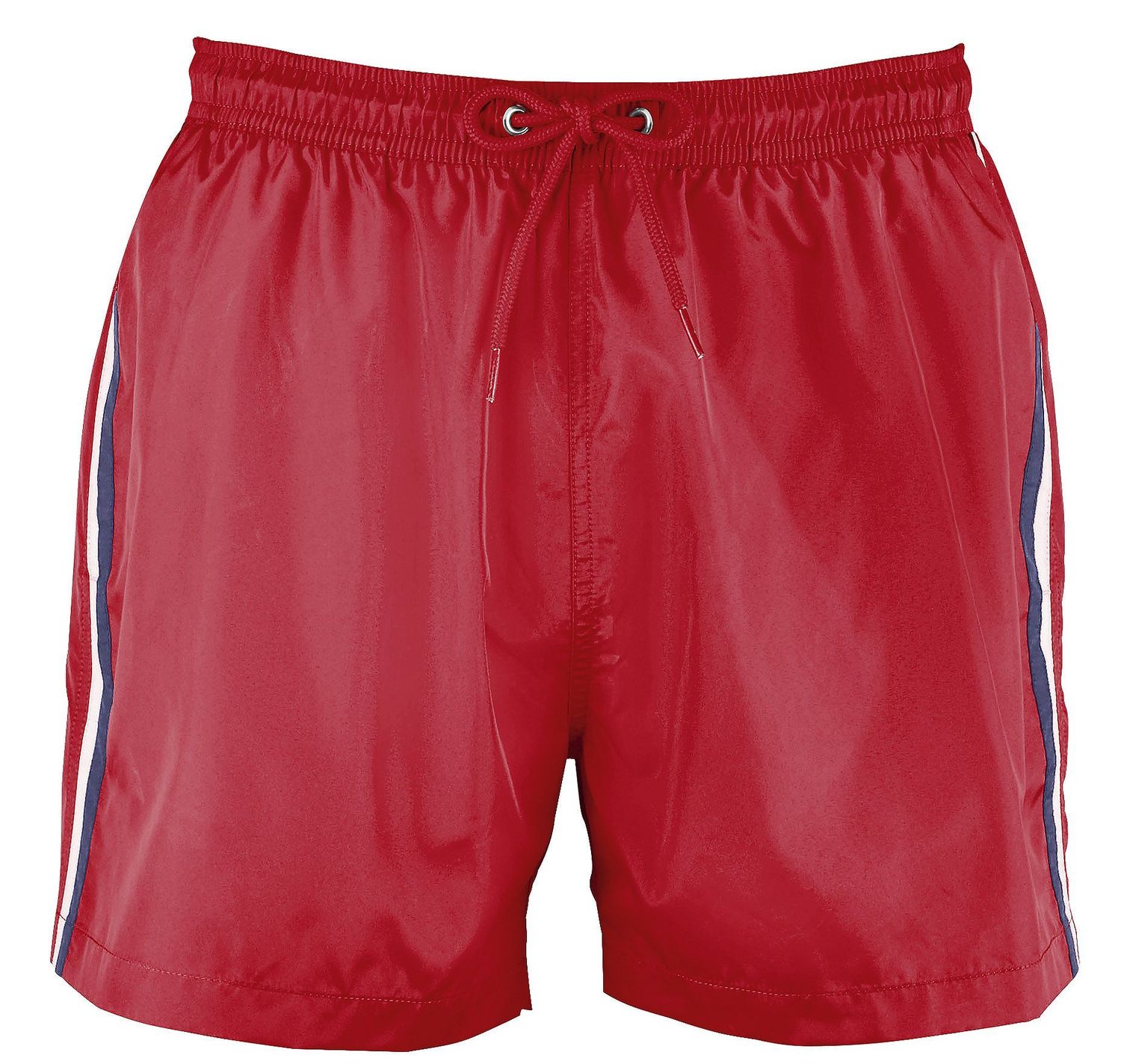 Short de bain Homme tricolore 02919 rouge