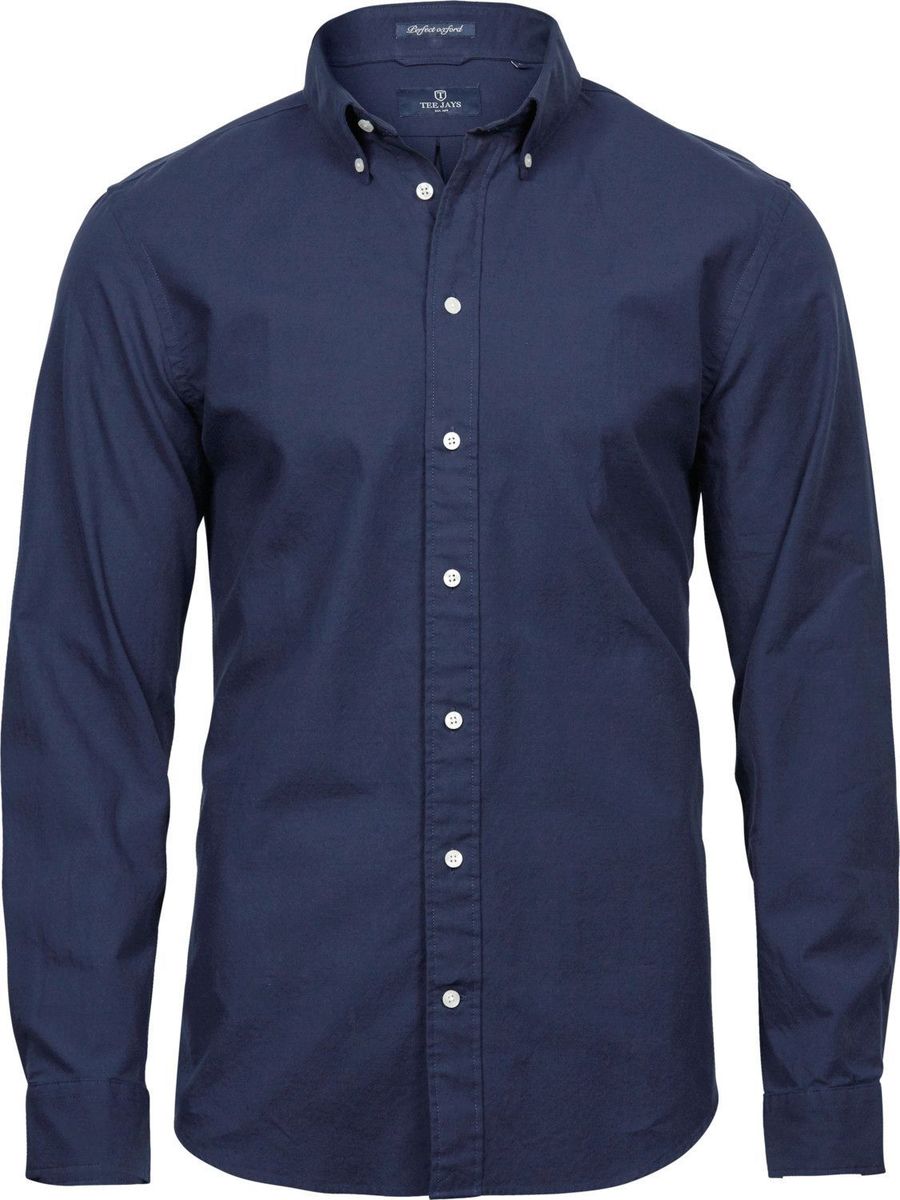 DESIGN - Chemise oversize coupe carrée à broderies - Bleu marine DESIGN - Chemise oversize coupe carrée à broderies - Bleu marine