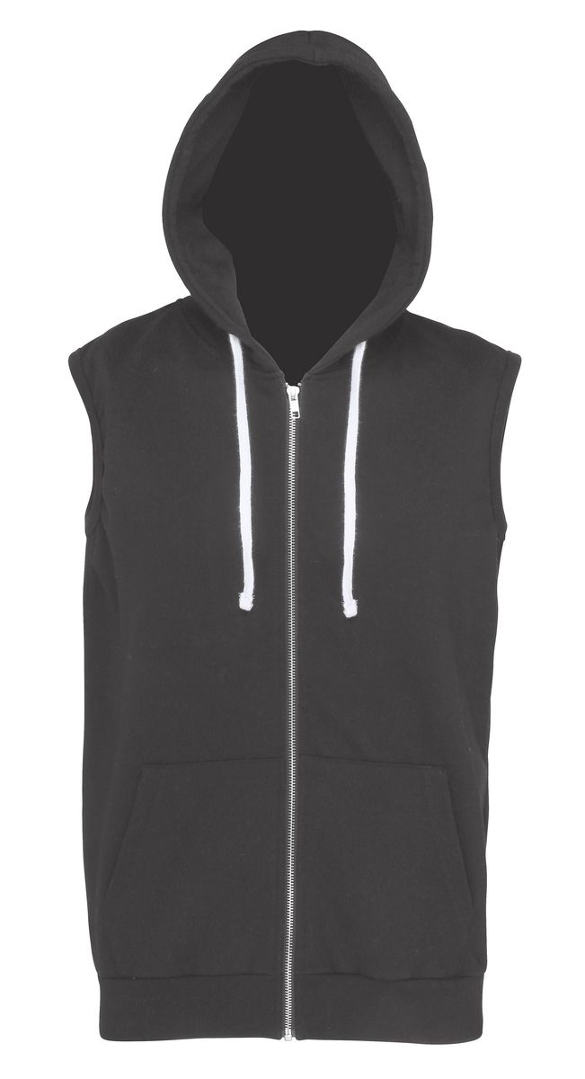 Sans Manche Gilet Sweat Homme Capuche Sweat à Capuche Zippé Sans