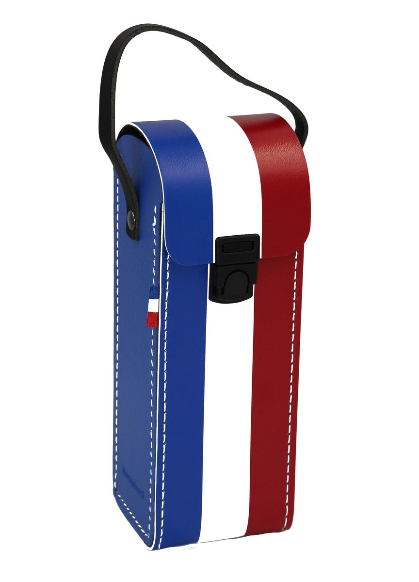 Sacoche rigide pour boules de pétanque FRANCE bleu blanc rouge